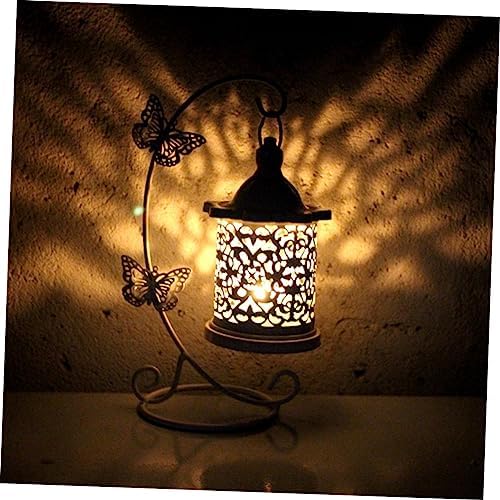 Alipis Wrought Iron Candle Holder Bird Cage