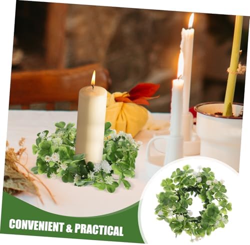 St Patricks Day Candleholder Wreath