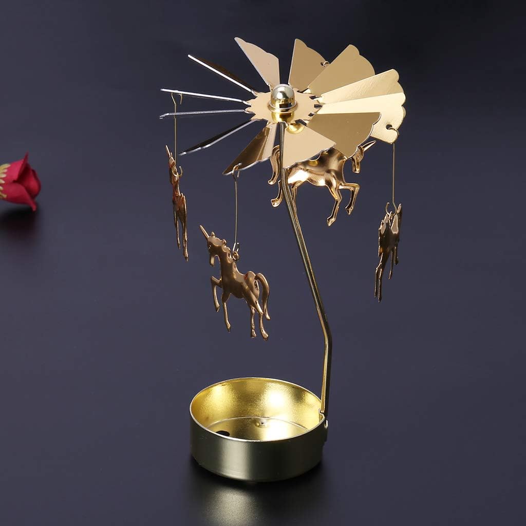 Bring Warmth with Rotating Tea Light Candle Holder