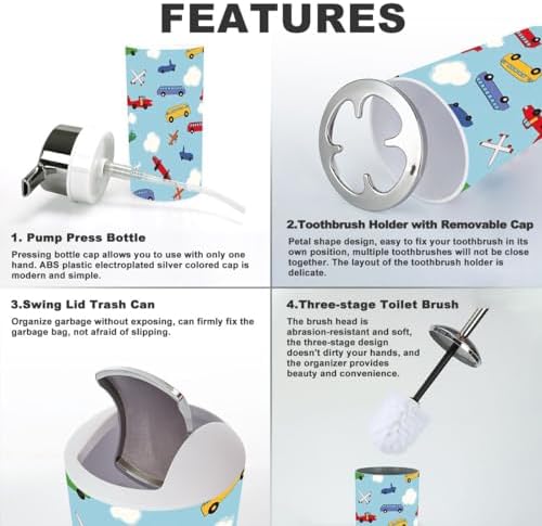 6-Piece Organizing Set for the Bathroom
