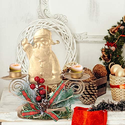 Elegant Christmas Candle Holder Set