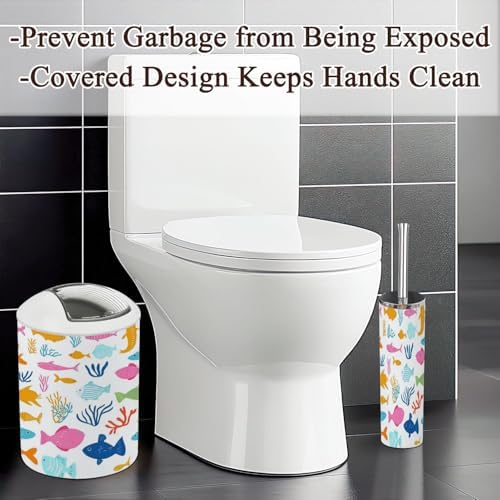 Bathroom Accessories Set 6PCS Kids Seamelike Pattern for