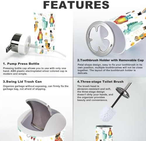 Sleek Modern Bathroom Set - Unique Design for Function Decor