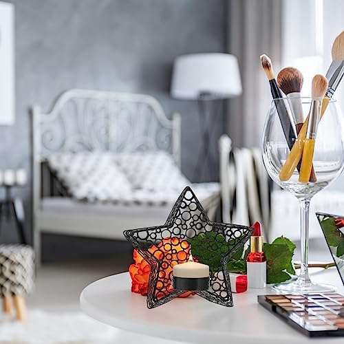 Three Star-Cut Candle Holders with Modern Aesthetics