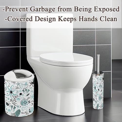 Bath Set 6 Pcs Trendy Baby Seamless Pattern