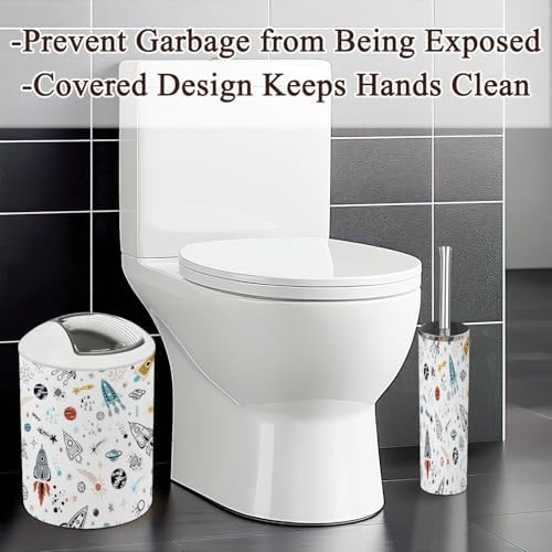 Kids Bathroom Accessories Set 6 Pcs Decor Organizer