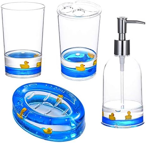 Locco Decor 4-Piece 3D Floating Bathroom Vanity Set