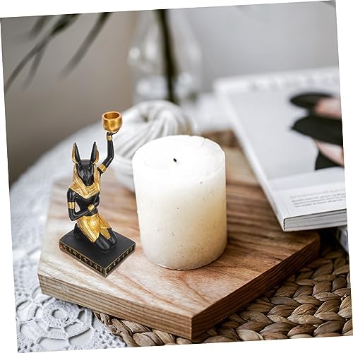 Anubis Resin Candle HolderTaper Candle Display