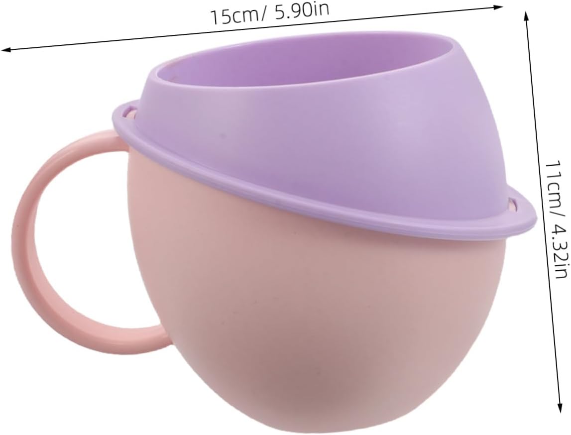 MAGICLULU 2-Piece Plastic Mouthwash Holder for Kids Toothbrush Beverage Tumbler