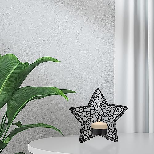 Three Star-Cut Candle Holders with Modern Aesthetics