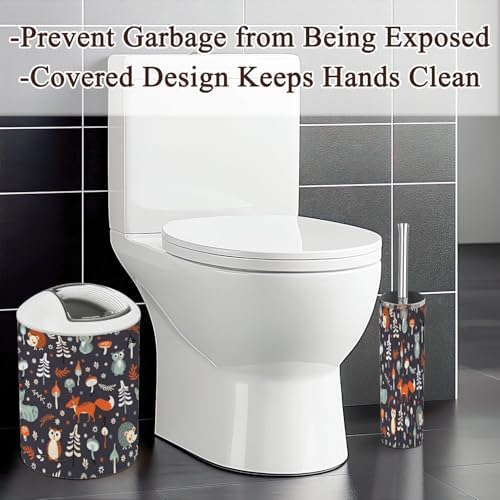 JBNJANKDAV Elegant 6-Piece bathroom Accessories Set for Kids Dark Blue