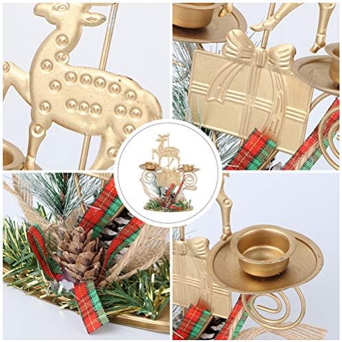 Elegant Christmas Candle Holder Set