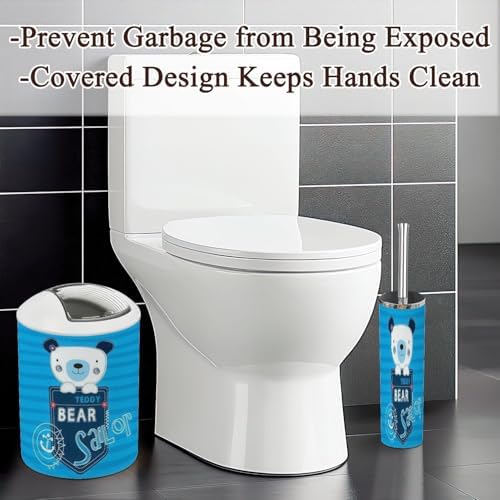 Bathroom Accessories Set 6 Pcs Cute Teddy Bear Sailor Boy Design