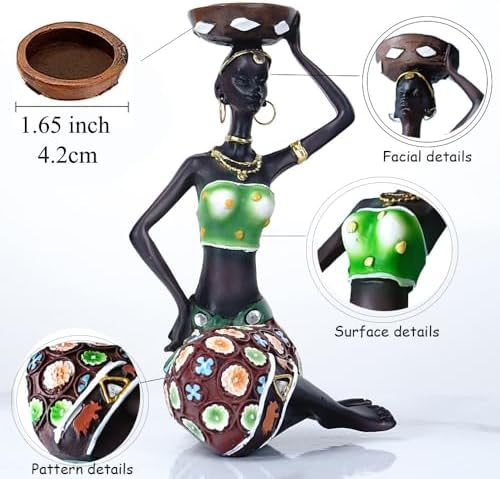 Radiant Candlestick Holder - African Black and White Design