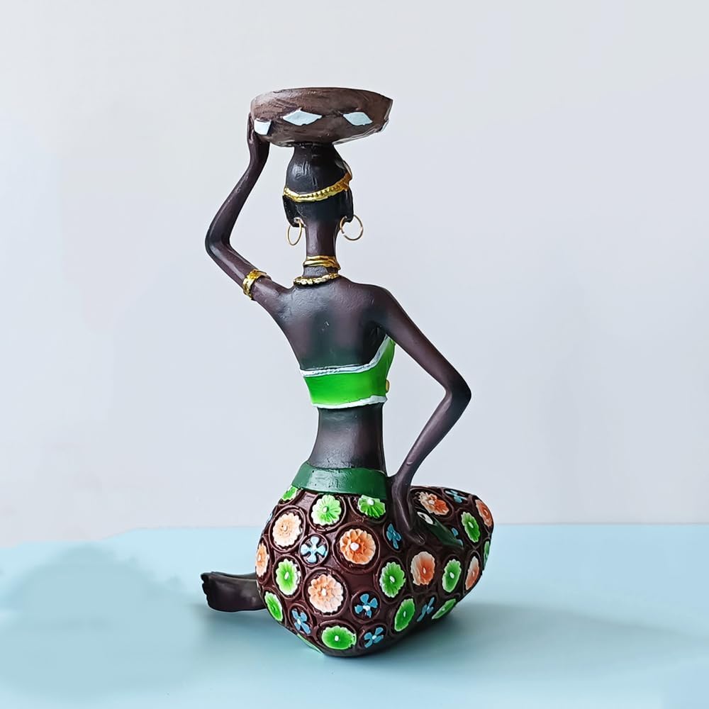 Radiant Candlestick Holder - African Black and White Design