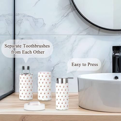 JBNJANKDAV 6-Piece Bathroom Sets Durable Stylish