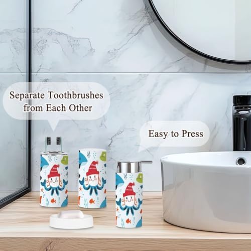 Cute Pirate Party Bathroom Accessories Set for Kids