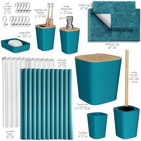 Hearth Harbor Sodium Green 22-Piece Bathroom Set