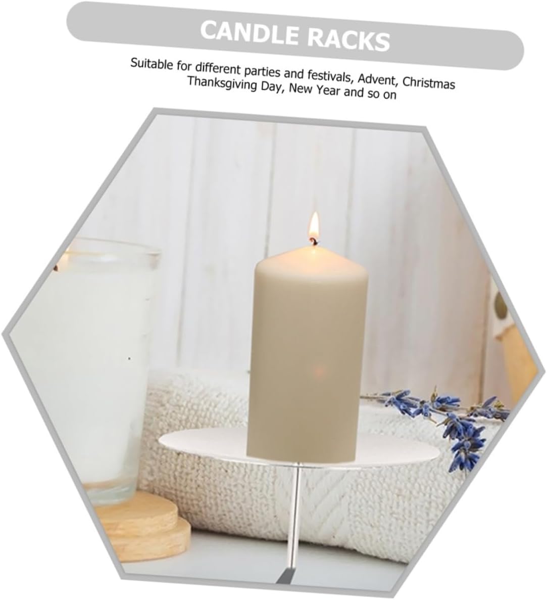 20-Piece Metal Candle Holders for Festive Decorations