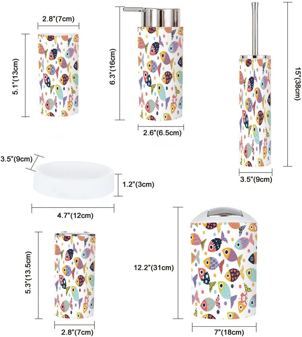 Bath 6-Piece Set - Durable Bathroom Accessories