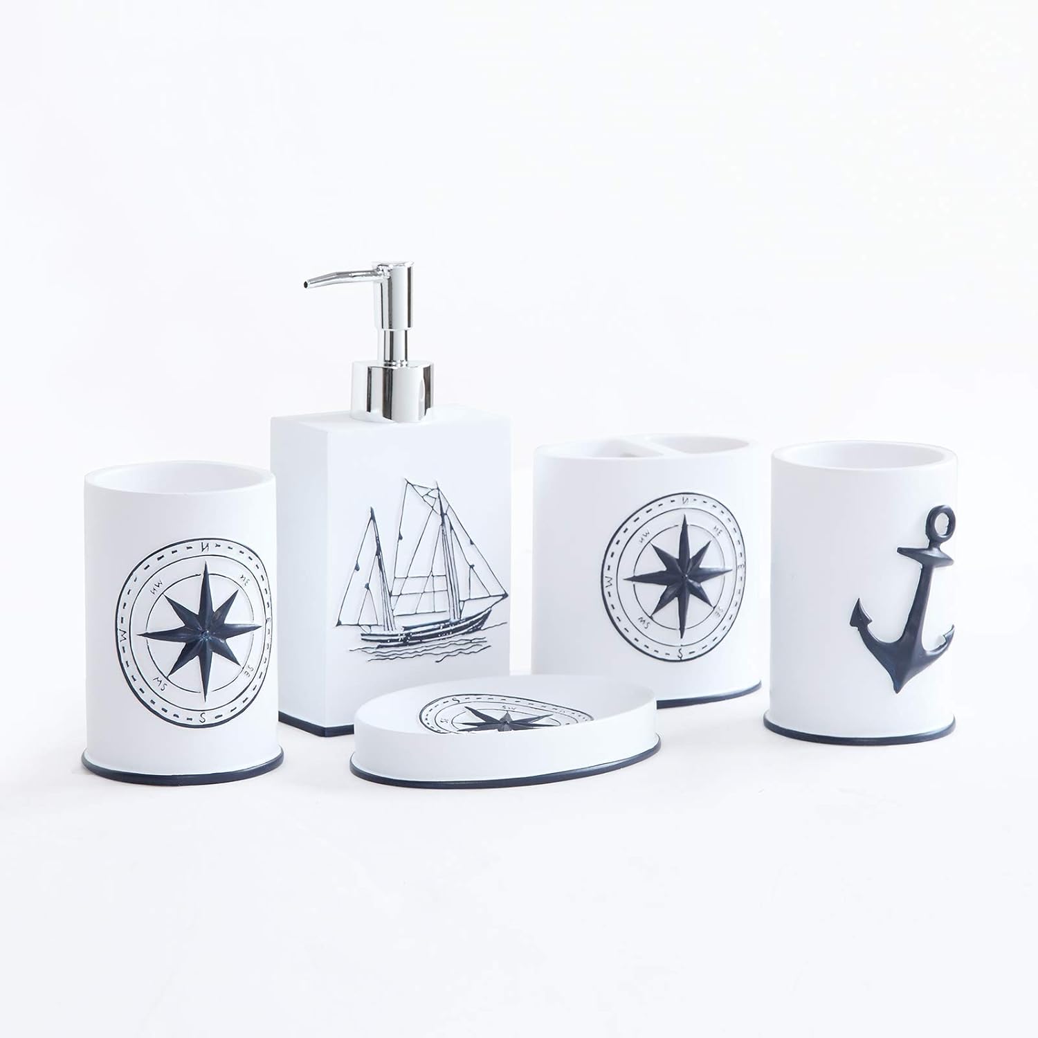 Nautical Bath Set - 5-Piece