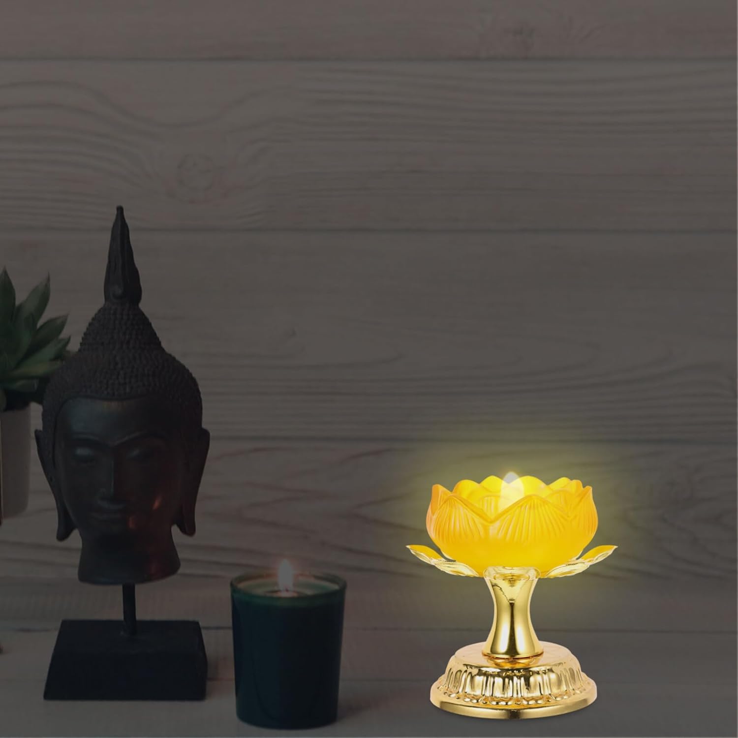 Elegant Buddhist Candle Holder