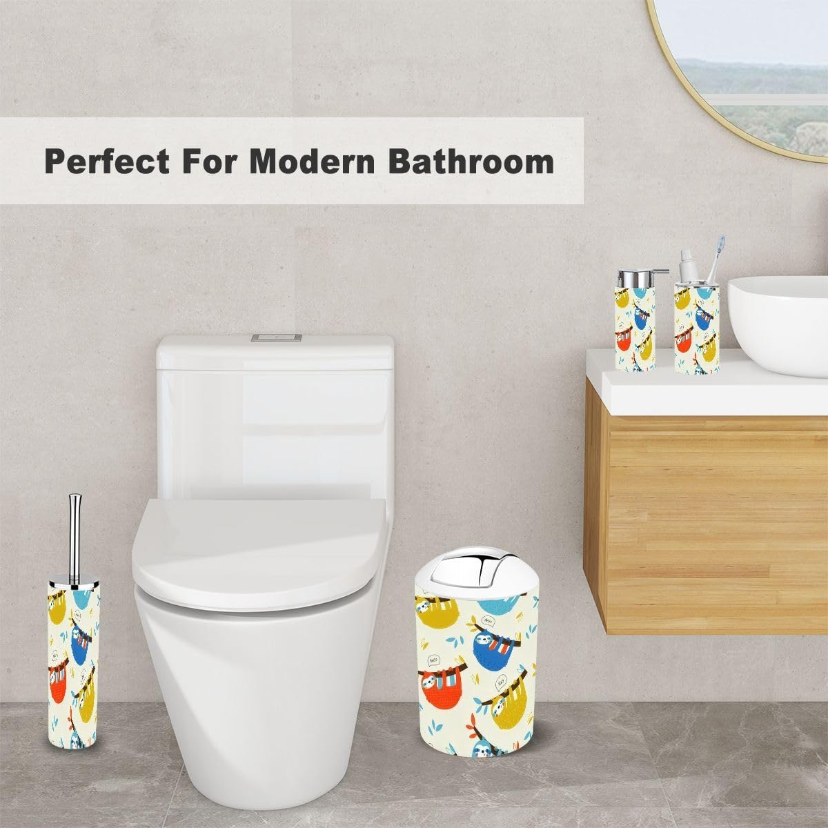 XNGJEMVWXO 6-Piece Bathroom Accessory Set