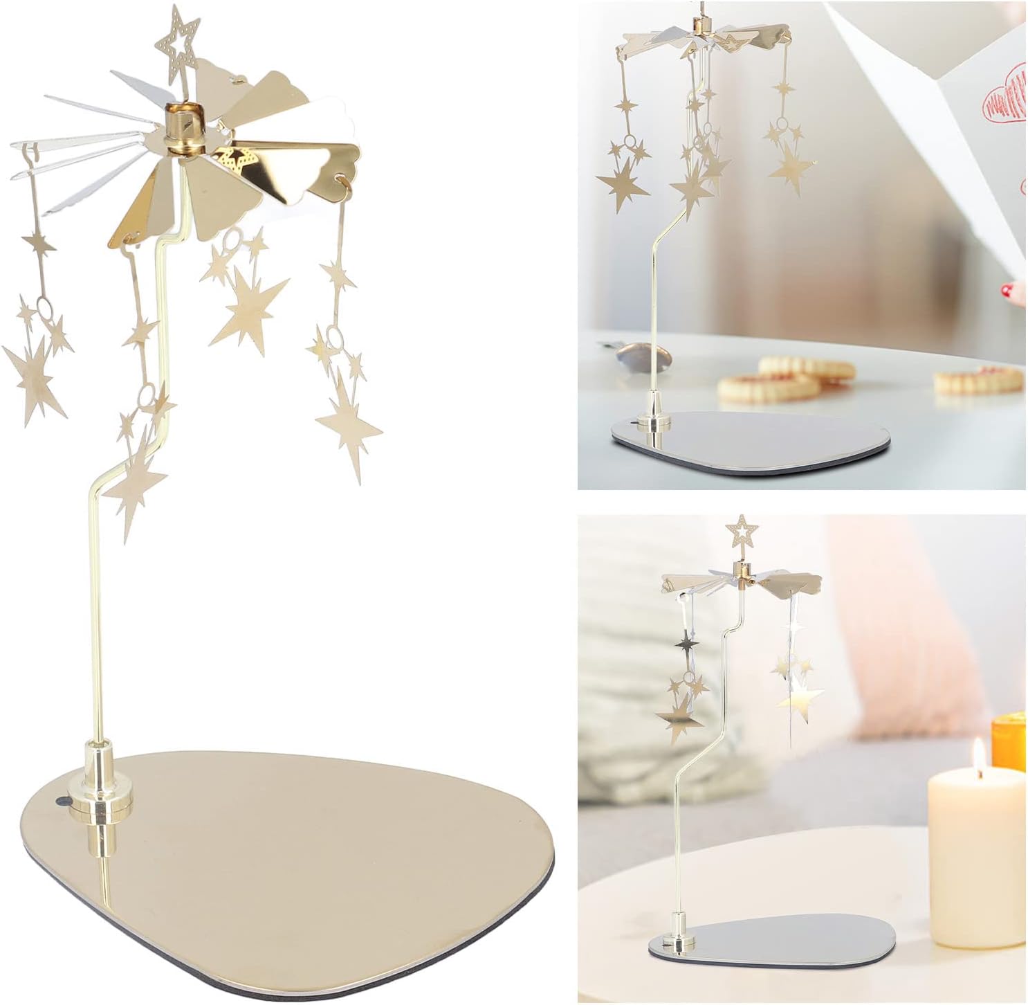 Spinning Candle Holder Star