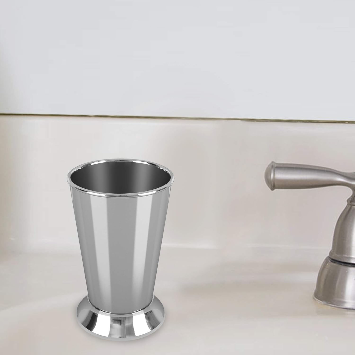 Elegant bathroom holder stylish tumbler for water and mouthwash Madison Collection