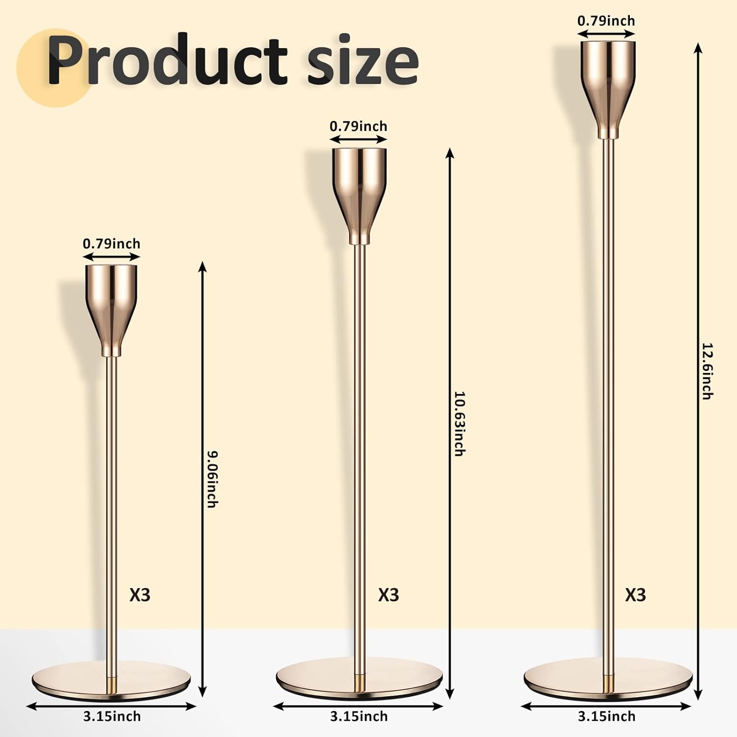 Luxury Candle Holder Set for Home Wedding