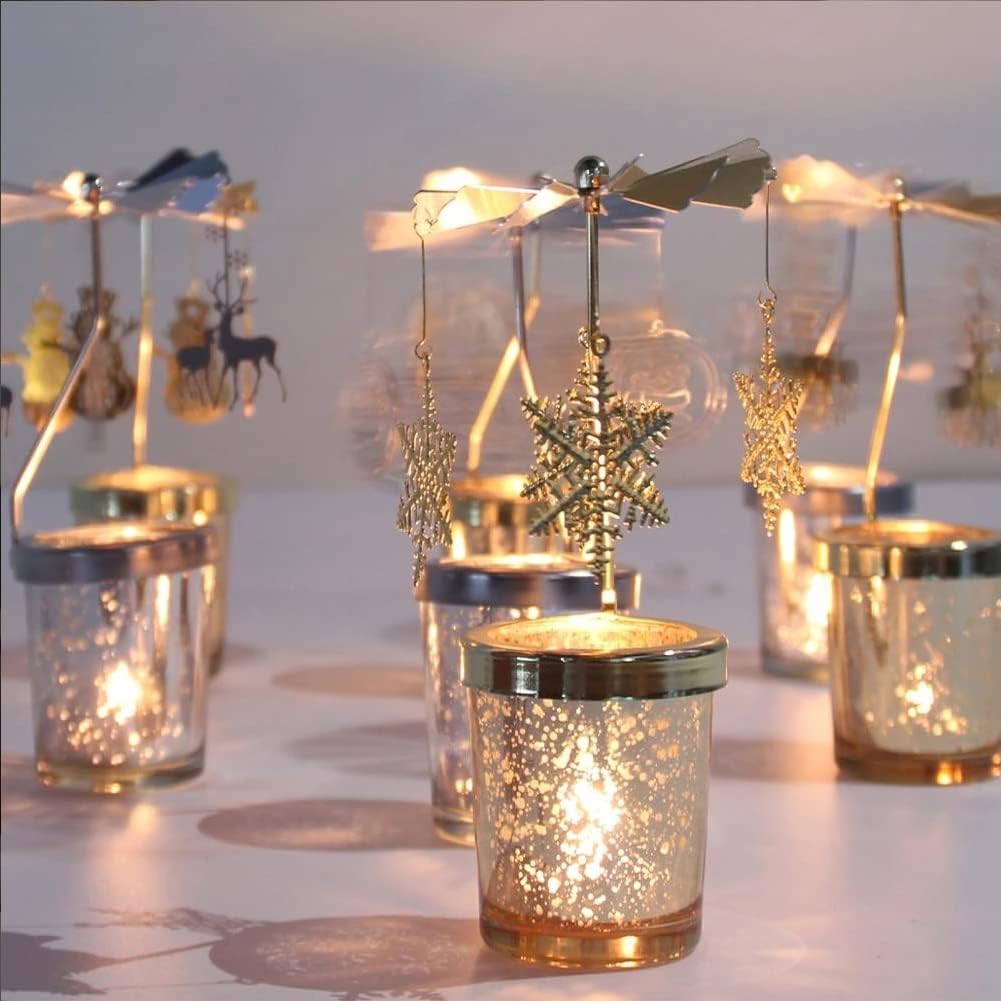 Elegant Rotating Candle Holder