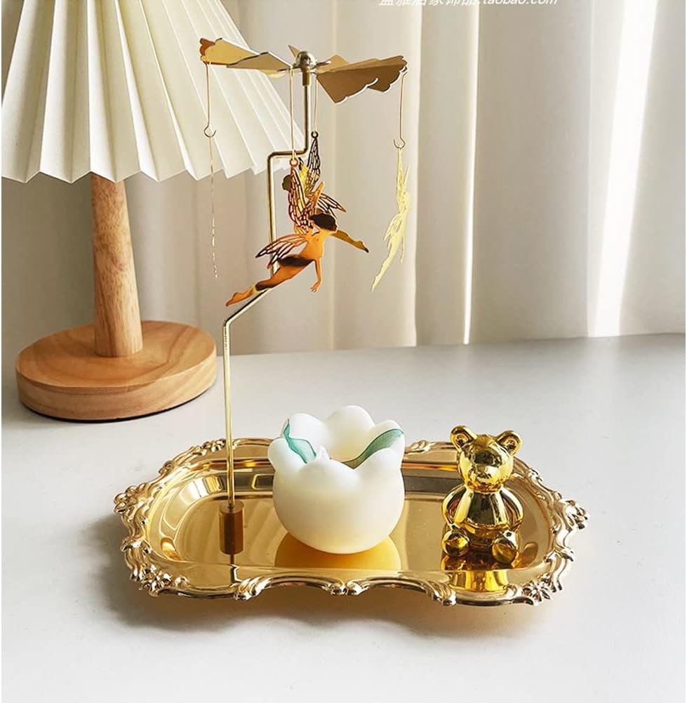 Spinning Candle Holder with Fairy Accessories