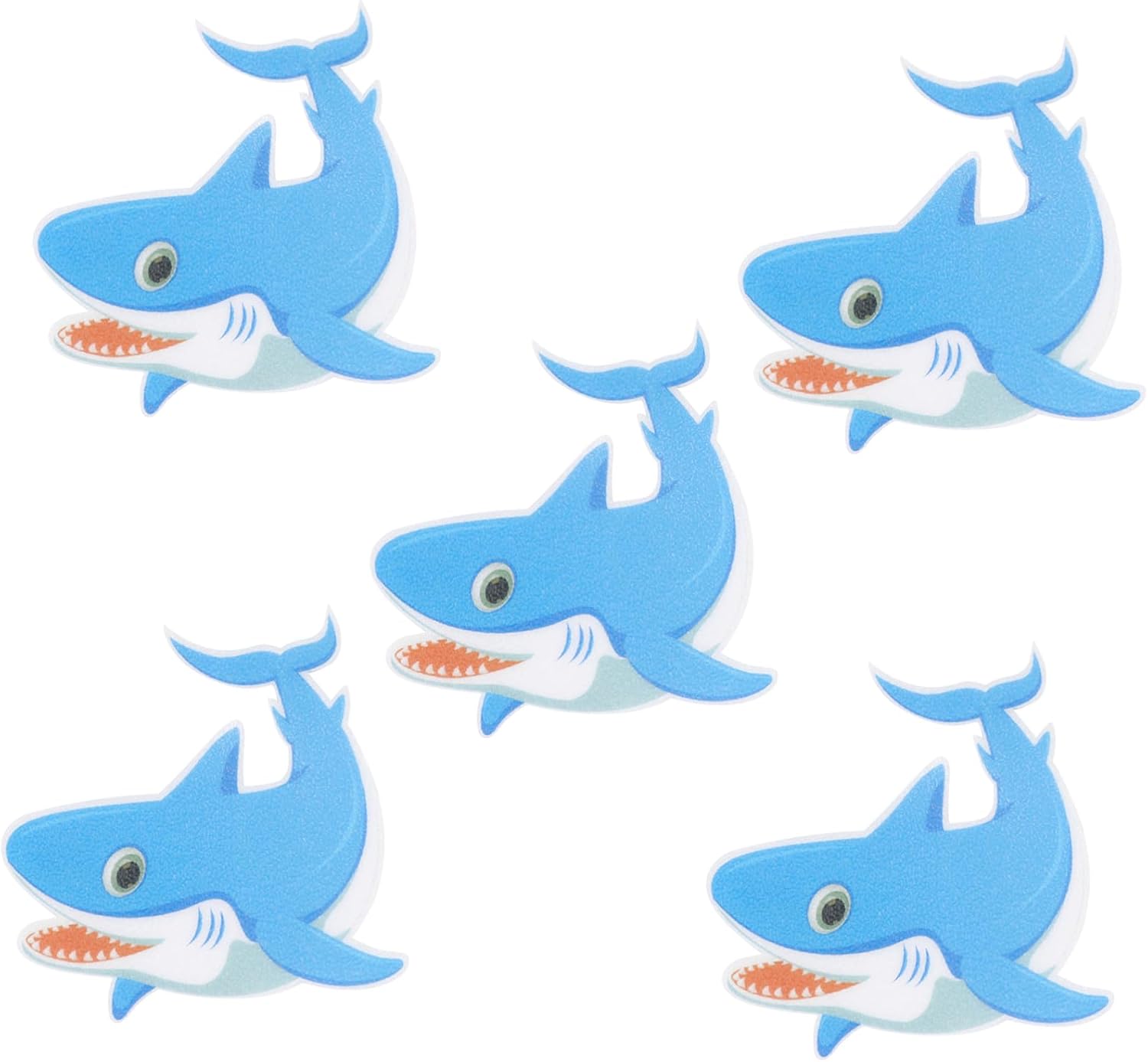 LIFKOME Shark Sticker Set for Bath Tub Non Slip Peva Frosted Decals