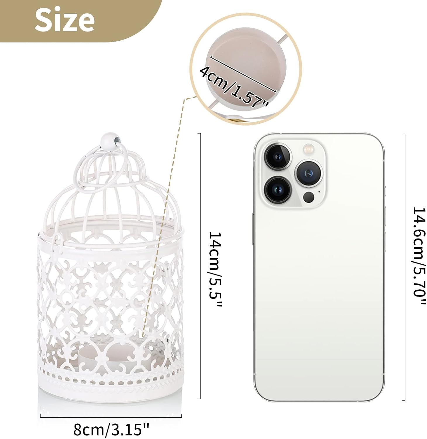 2-Piece Tealight Lantern Holders