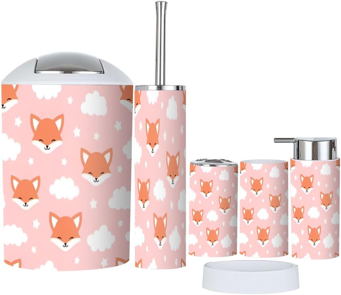 Bathroom Accessory Set 6 Piece