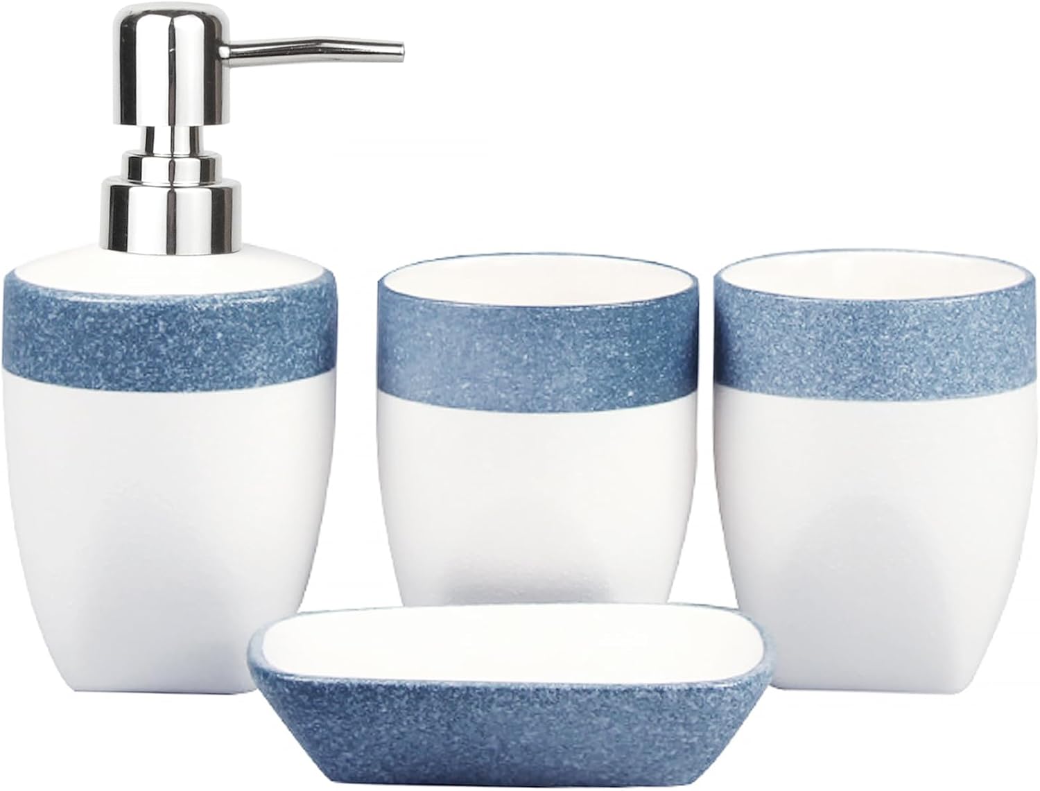 Bathroom Accessory Set with Snowflake Design