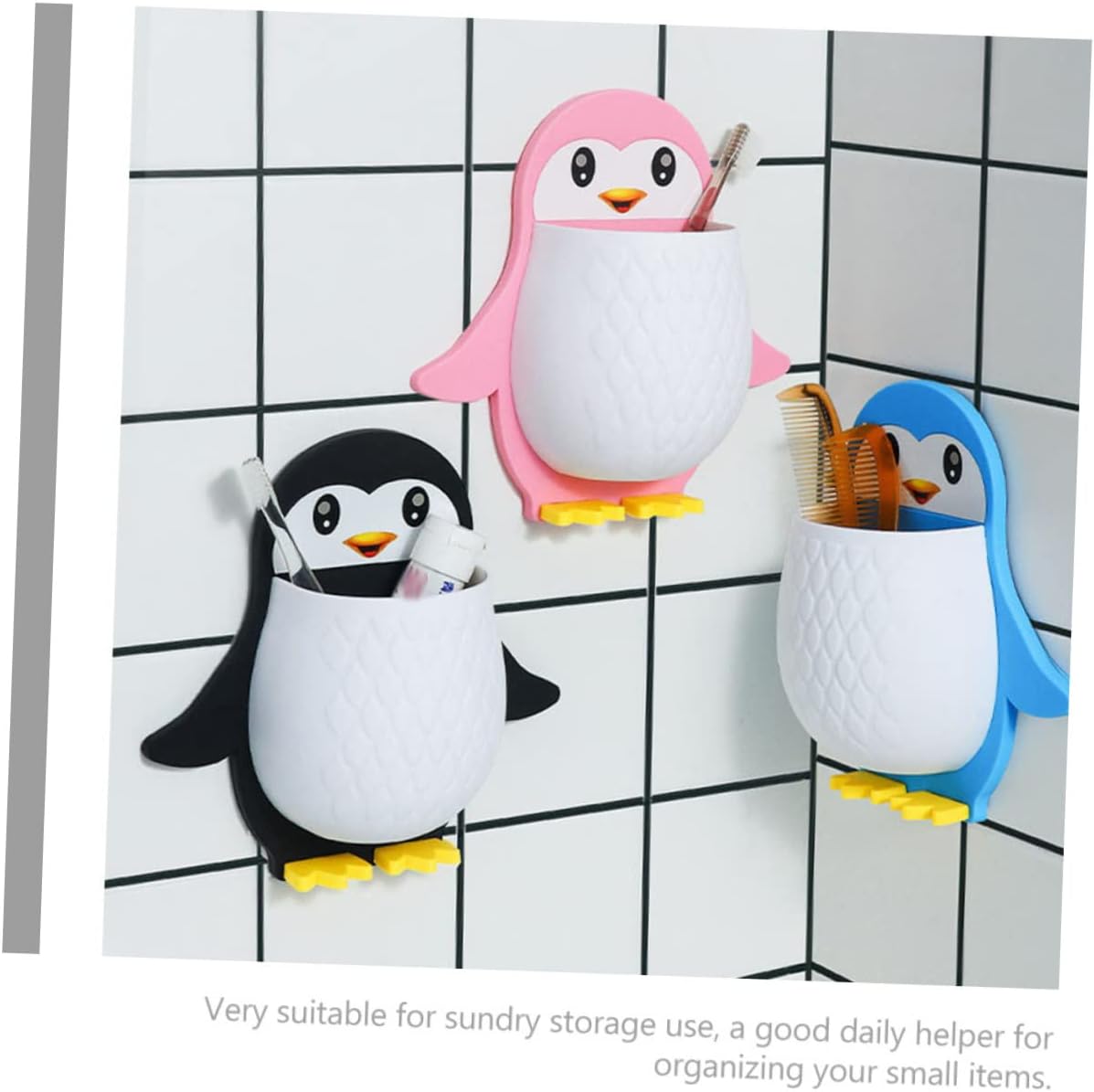 Penguin Wall Storage Box for Remote Controls More