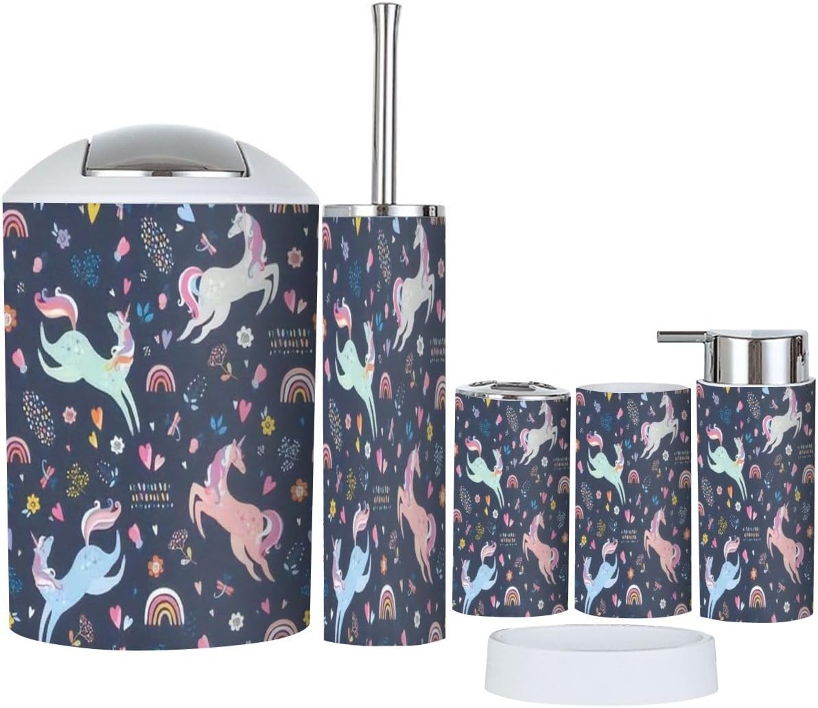 6-Piece Safe Functional Bathroom Accessory Set