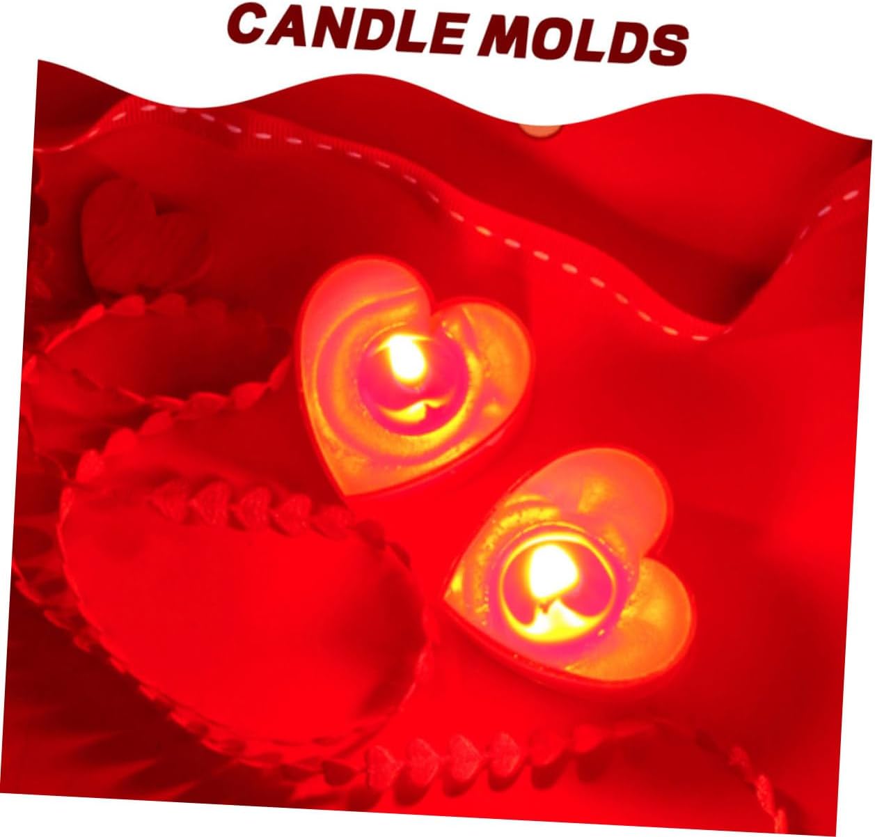 Heart Shaped Tea Light Holder Cups for Candle Making
