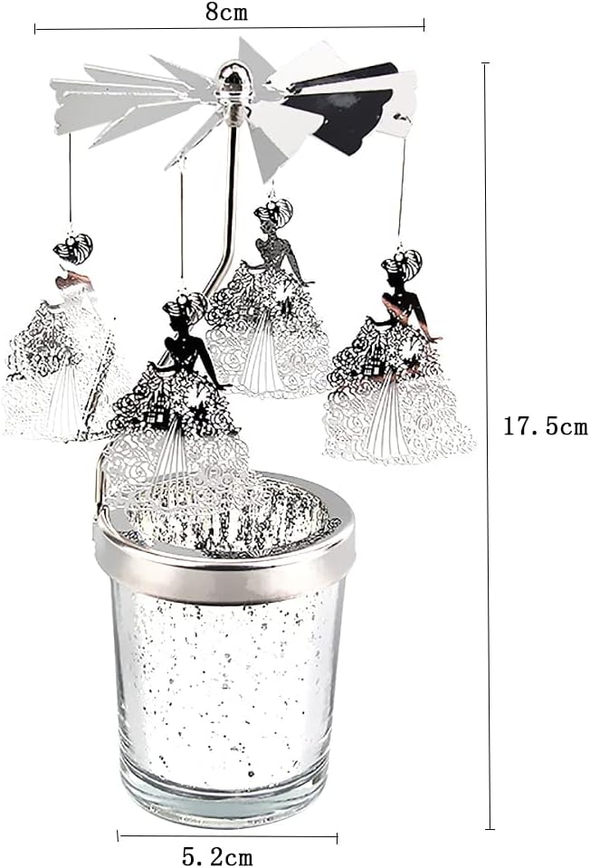 Elegant Rotating Candle Holder