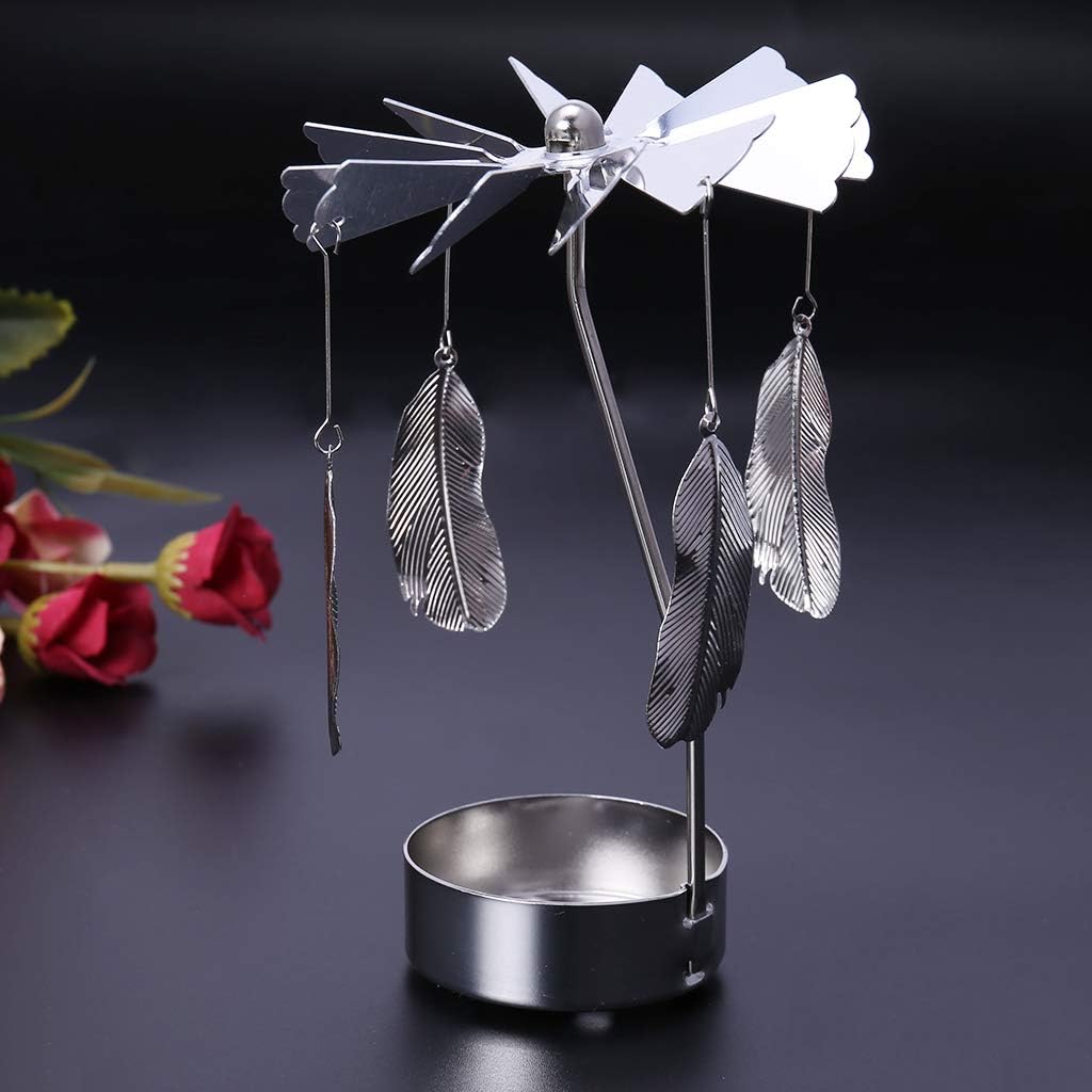 Bring Warmth with Rotating Tea Light Candle Holder