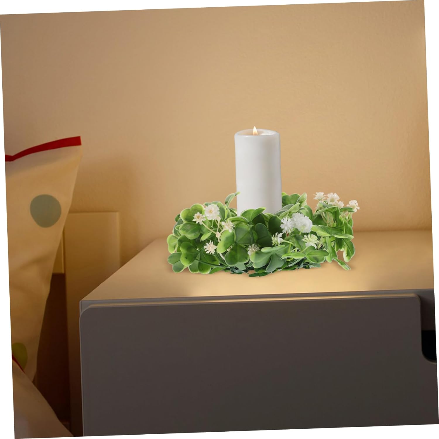 St Patricks Day Candleholder Wreath