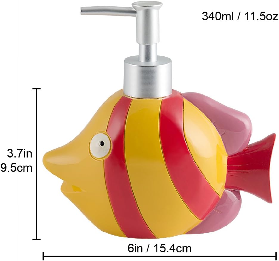 Allure Home Creation Fish Tails 4-Piece Bath Set bath essentials set