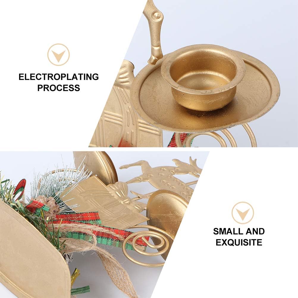 Elegant Christmas Candle Holder Set