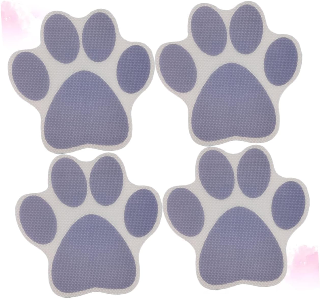 4-Piece Cartoon Dog Footprint Slip Stickers