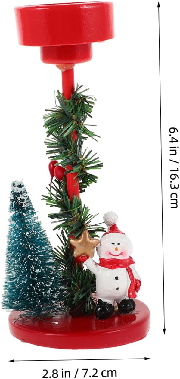 Mucklily Snowman Candle Holder Ornament - Christmas Party Decorations