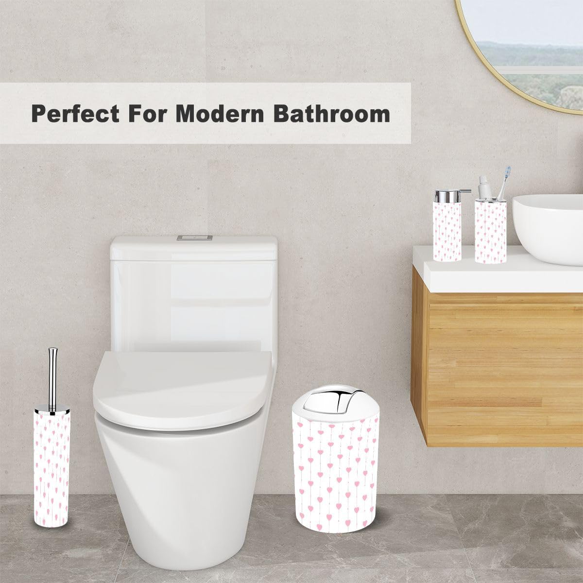 6-Piece Compact Bath Accessories Set