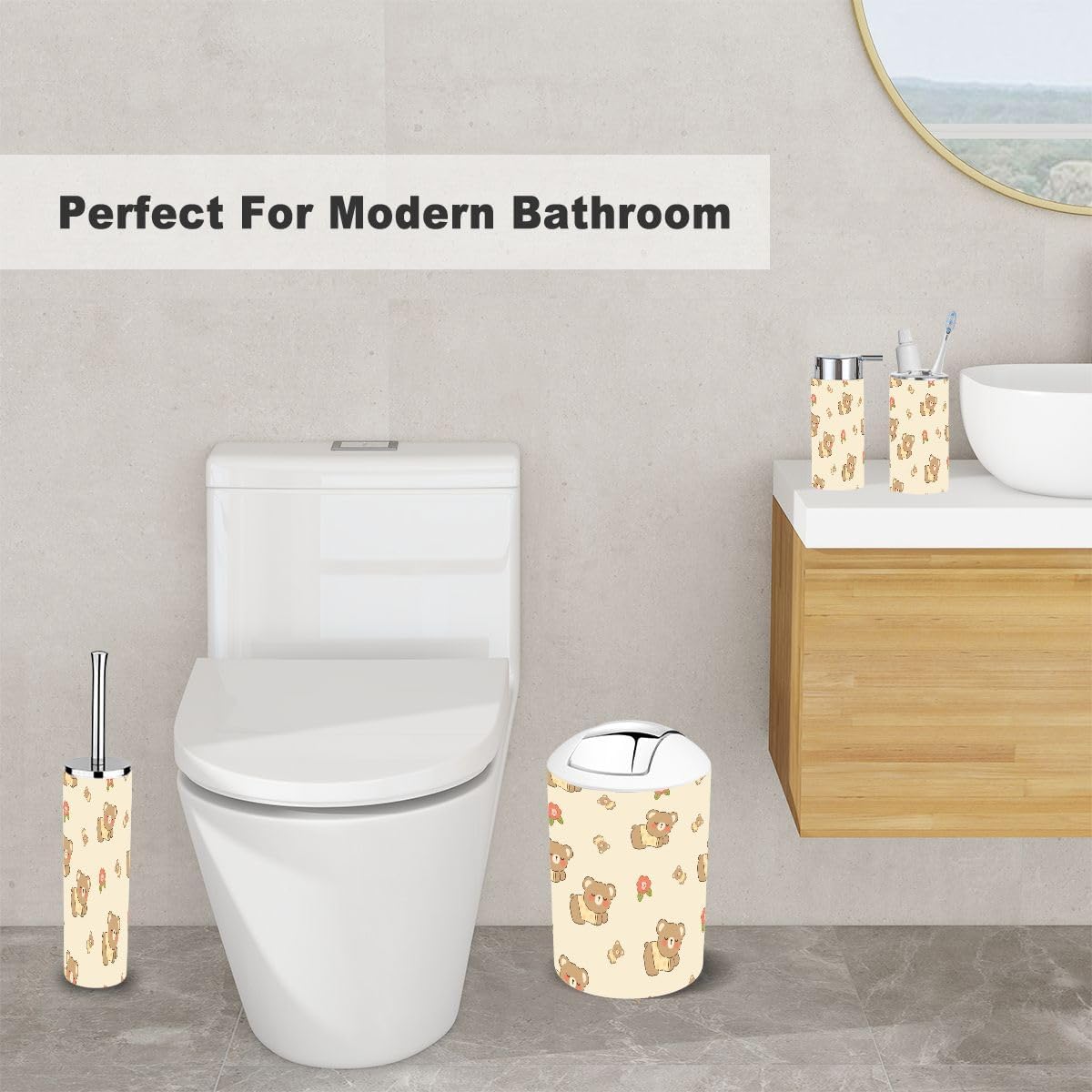 Bath Time Essentials Cute Bear Design for Kids