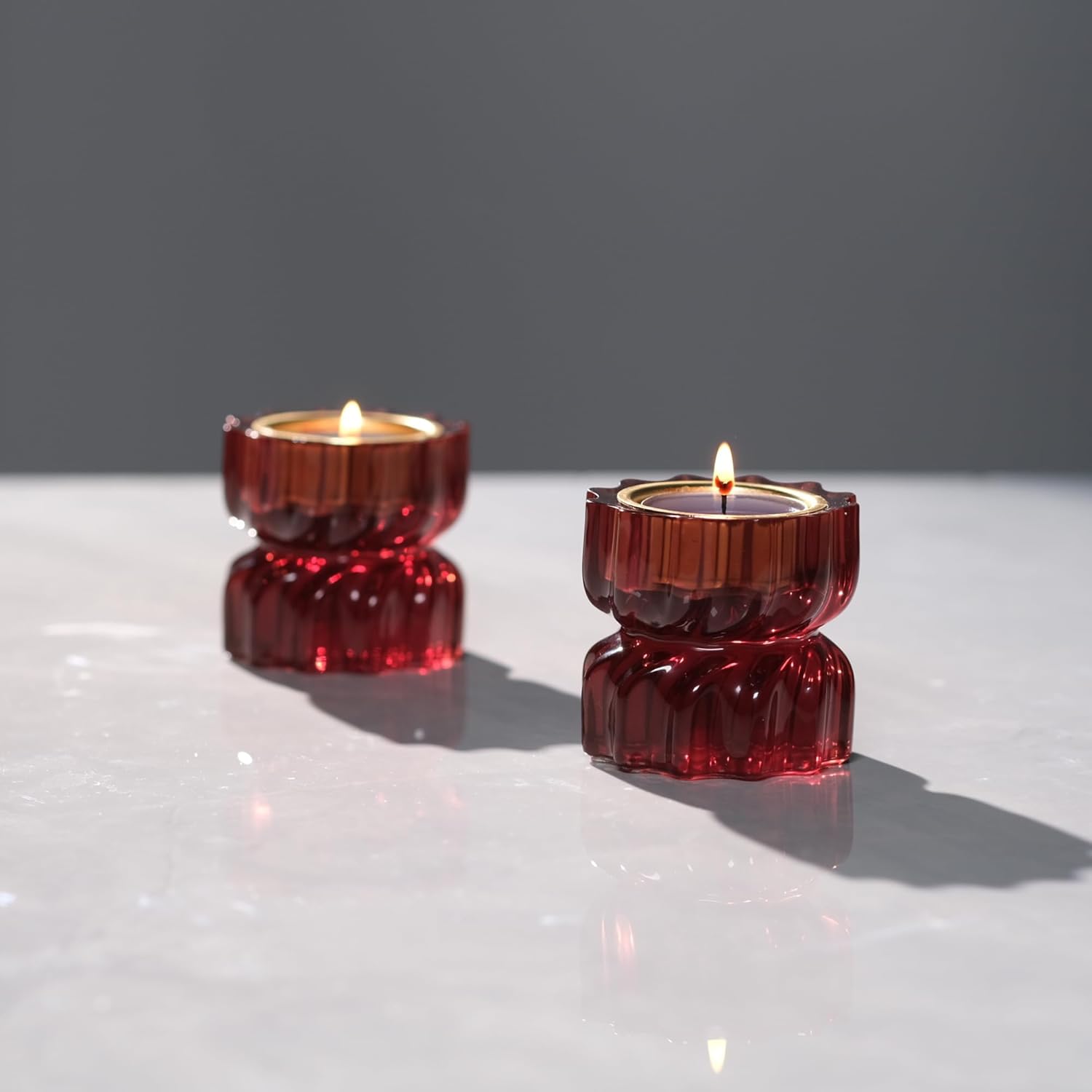 Twizzle Twist Tealight Holder Set of 2