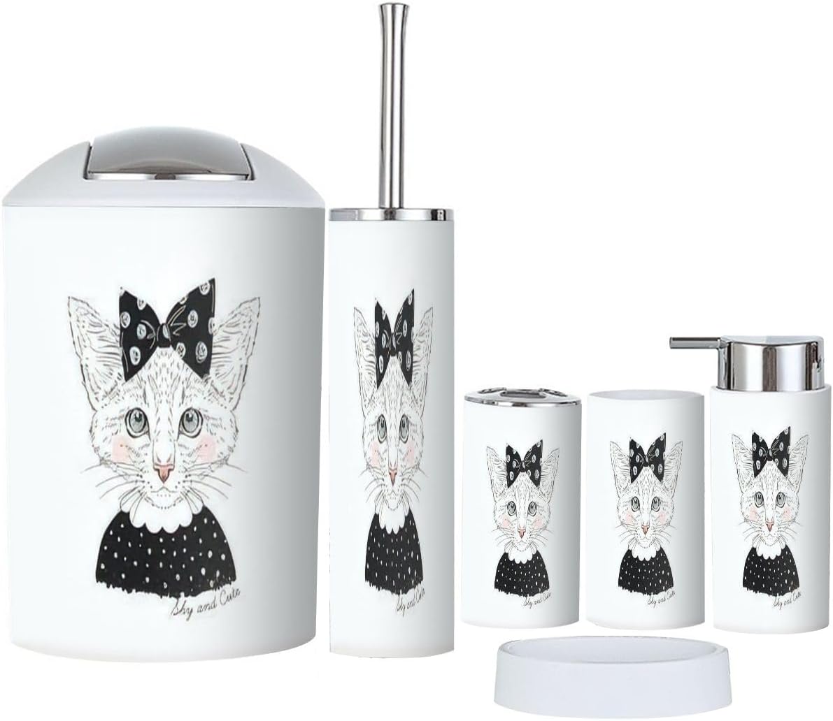Cute Durable Bathroom Accessories Set for Home Kitchen